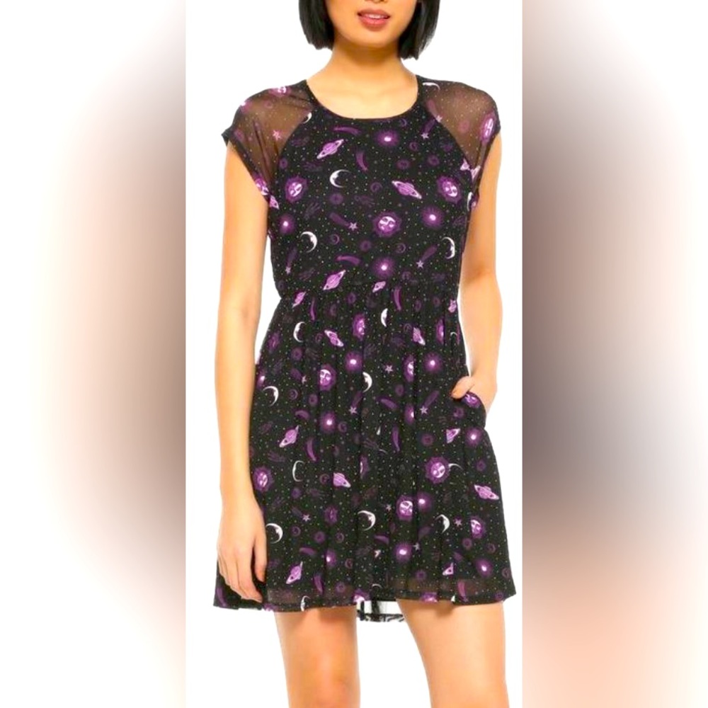Celestial Mesh Layered Dress